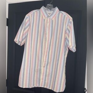 Daniel Cremieux Pastel Striped Button Down Shirt- Large